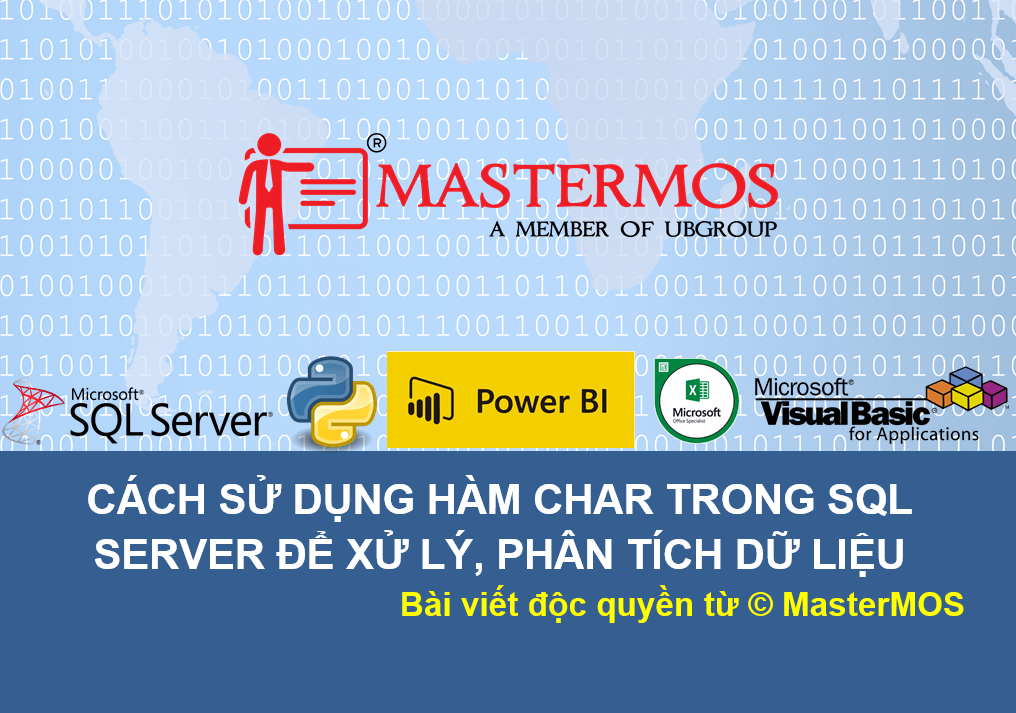 Cach su dung ham CHAR trong SQL Server de xu ly, phan tich du lieu_MasterMOS_Education