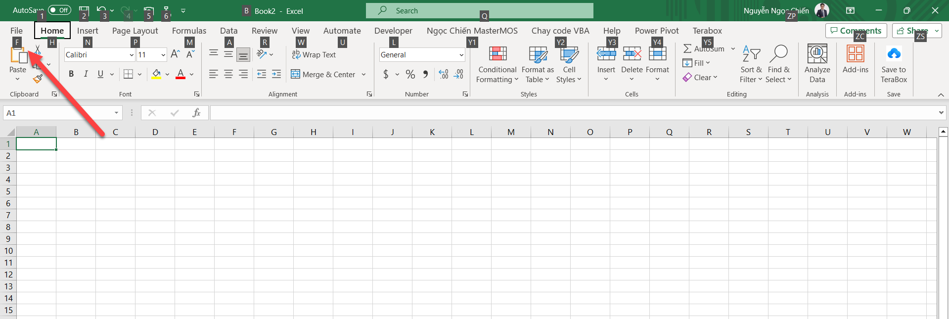 Phím Alt trong Excel, cách sử dụng - MasterMOS Education